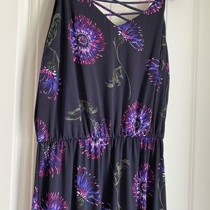 Black printed maxi dress